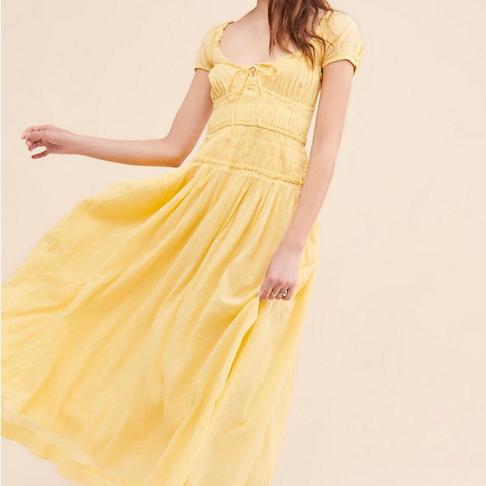 Free People Feeling Bonita Dress Milkmaid Style